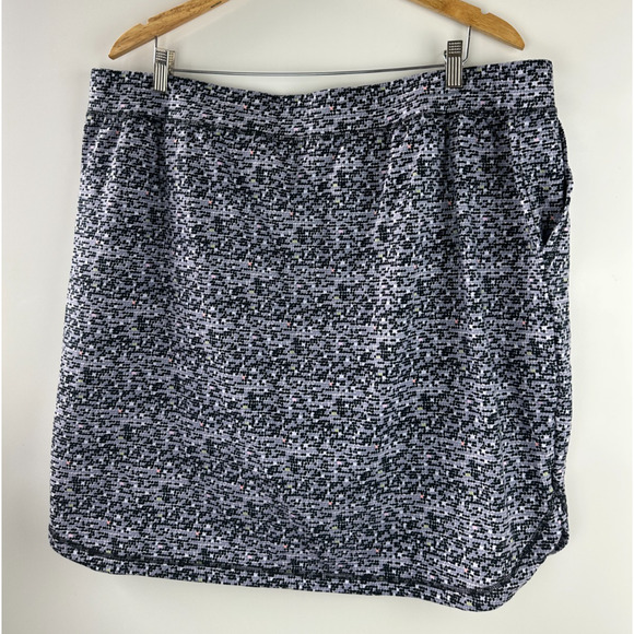 NWT CJ Banks Pull On Skort Skirt + Shorts Speckled Golf Athleisure Plus Size 2X - Picture 9 of 11